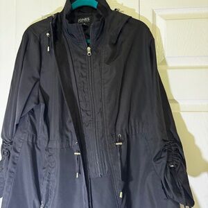 Jones New York Women's Lightweight Hooded Jacket Size Large